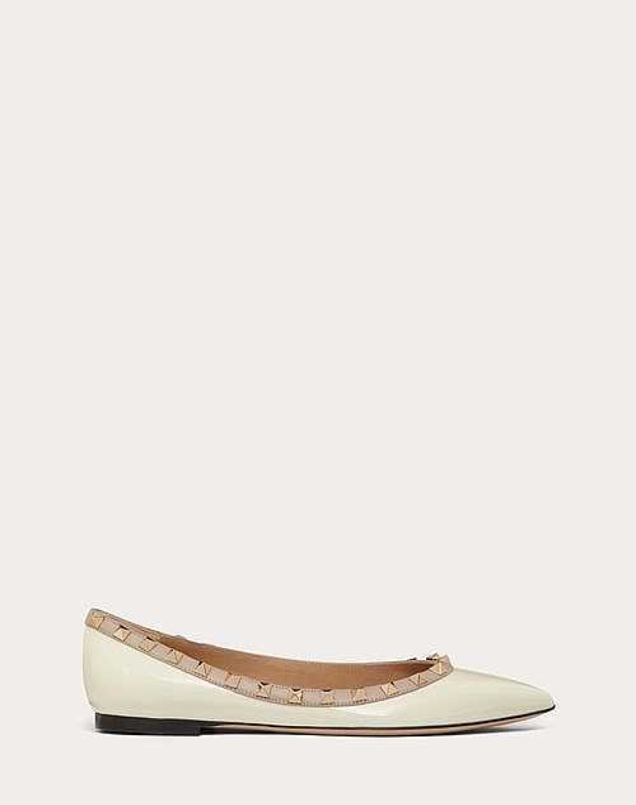 Valentino Patent Rockstud Ballet Flat | Ballerinas