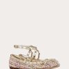 Valentino Rockstud Tweed Ballerina | Ballerinas