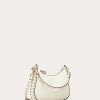 Valentino Small Rockstud Hobo Bag In Grainy Calfskin | Shoulder Bags