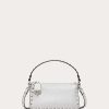 Valentino Small Rockstud Grainy Metallic Calfskin Crossbody Bag | Shoulder Bags