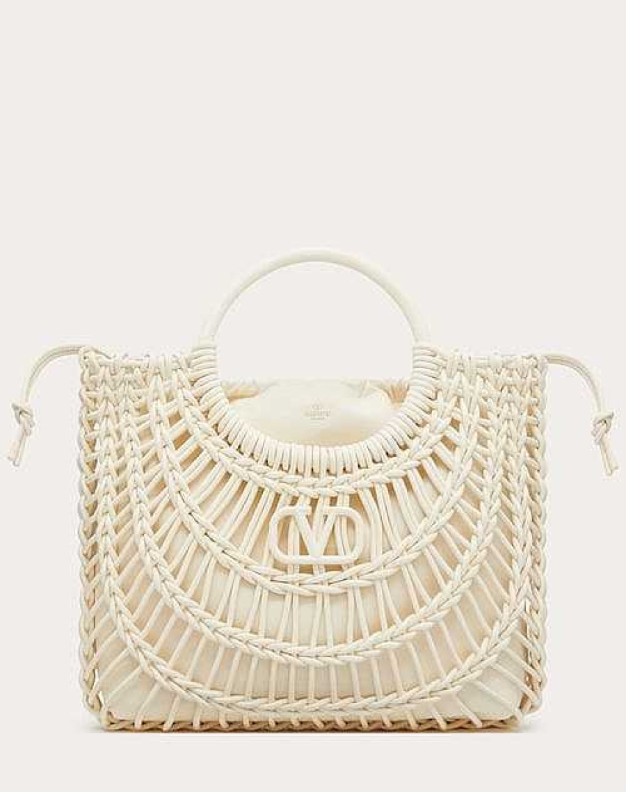 Valentino Allknots Woven Leather Shopper | Totes