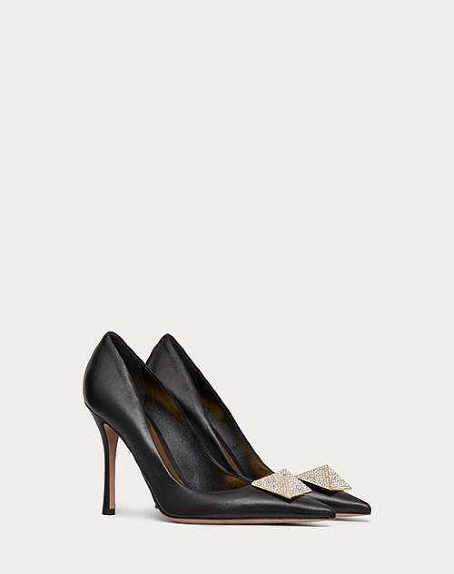 Valentino Valentino Garavani One Stud Pump With Crystals 100Mm | Pumps