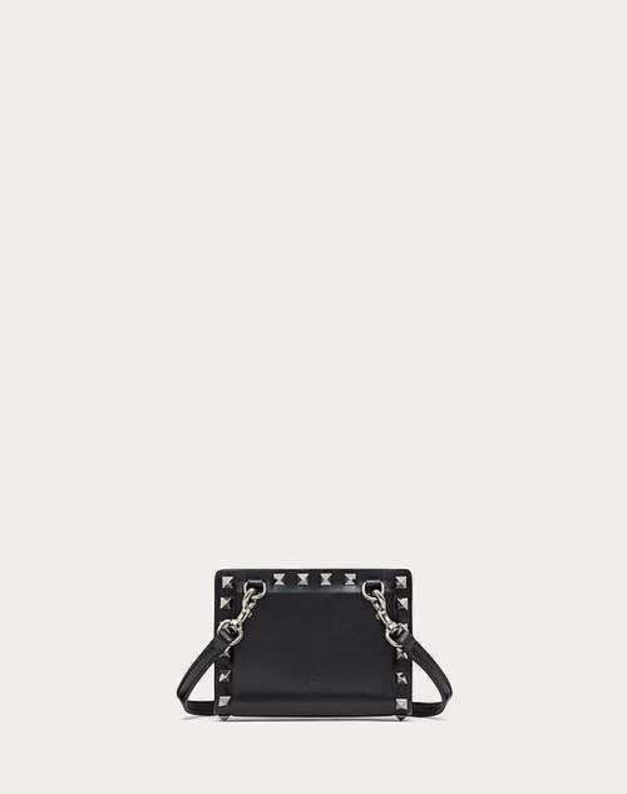 Valentino Rockstud Calfskin Neck Wallet | Wallets And Small Leather Goods