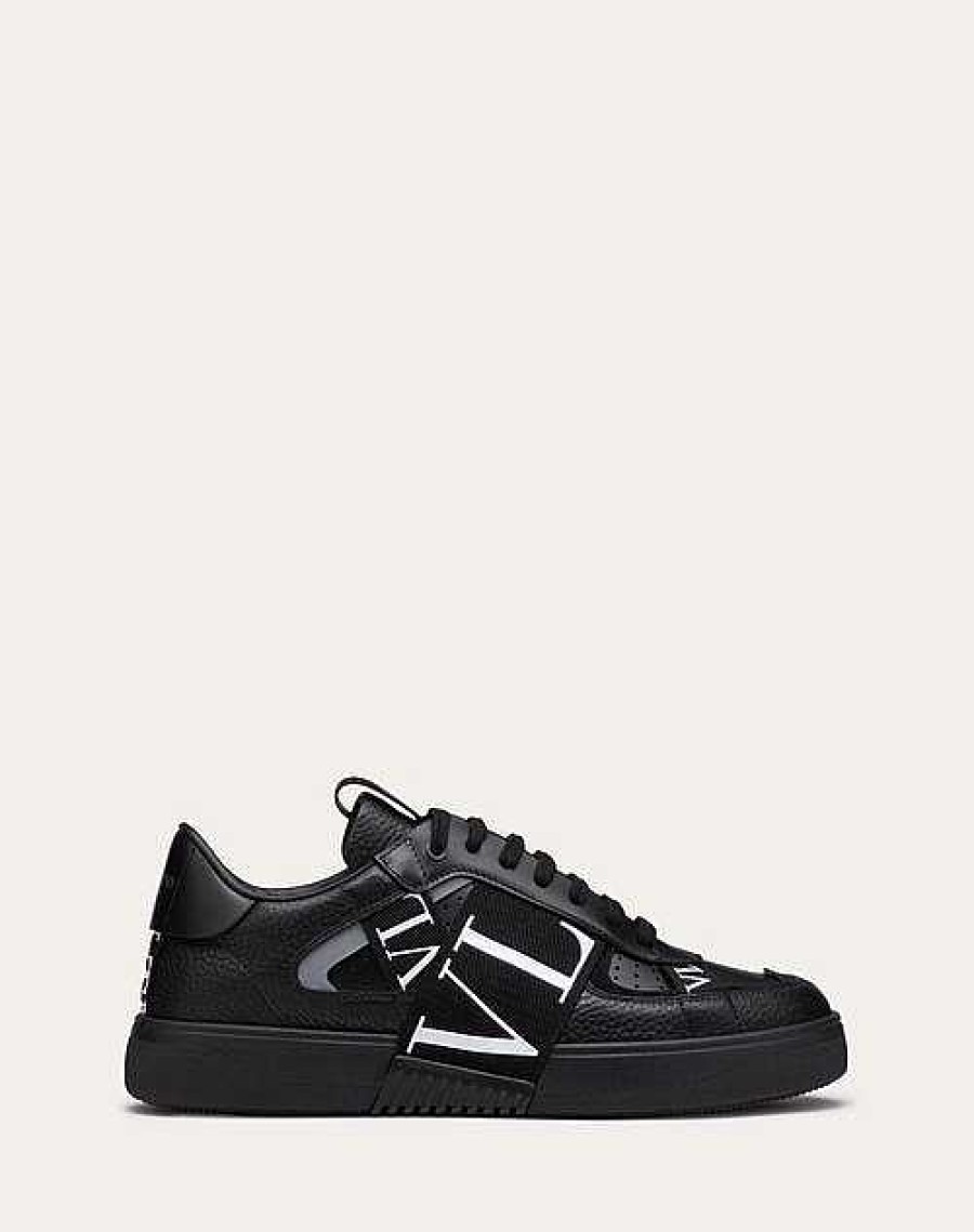 Valentino Low-Top Calfskin Vl7N Sneaker With Bands | Sneakers