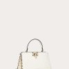 Valentino Rockstud Calfskin Handbag | Top Handle Bags