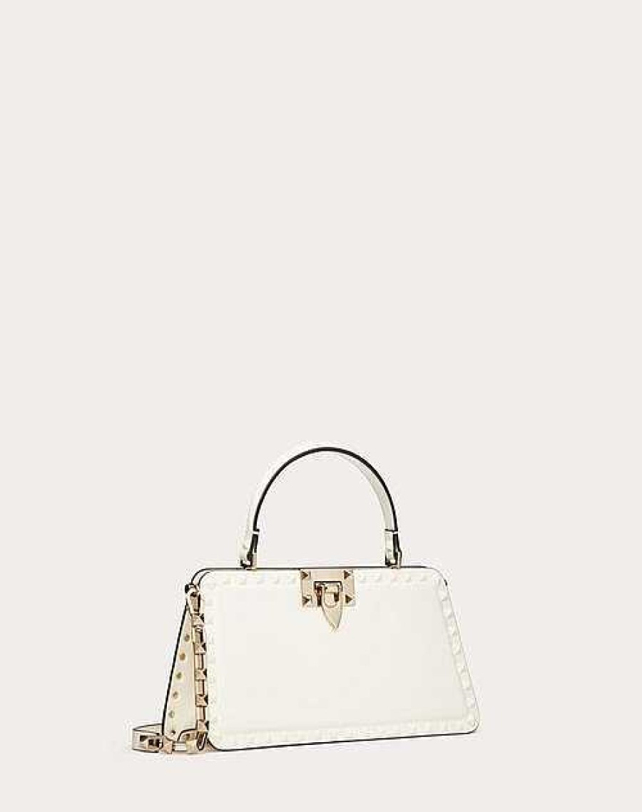 Valentino Rockstud Calfskin Handbag | Top Handle Bags