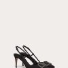 Valentino Vlogo Signature Satin Slingback Pumps 80Mm | Pumps