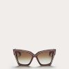 Valentino V - Grace Oversized Cateye Acetate Frame With Titanium Details | Eyewear