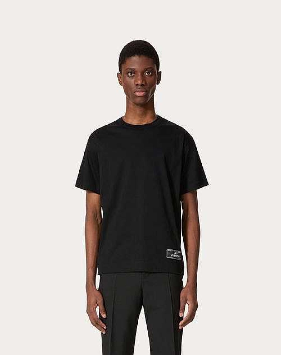 Valentino Cotton T-Shirt With Maison Valentino Tailoring Label | T-Shirts And Sweatshirts