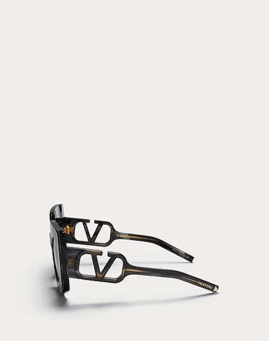 Valentino V - Soul Oversized Squared Butterfly Acetate Frame | Eyewear