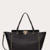 Valentino Medium Grainy Calfskin Rockstud Bag | Totes