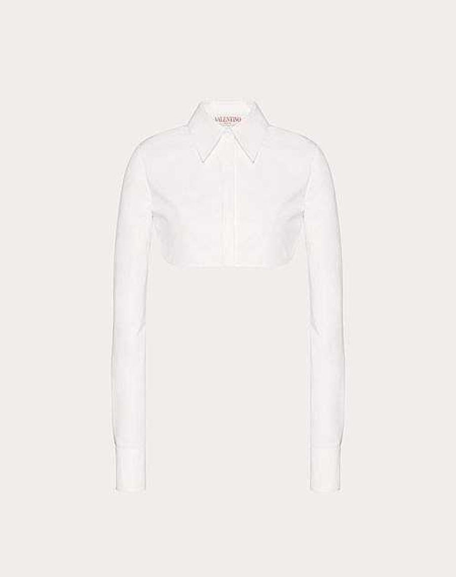 Valentino Compact Popeline Blouse | Shirts And Tops