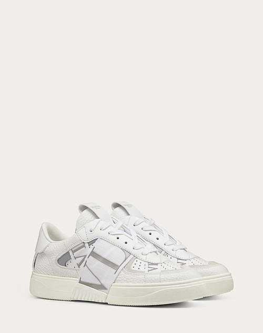 Valentino Vl7N Sneaker In Banded Calfskin Leather | Sneakers