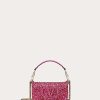 Valentino Small Valentino Garavani Loco Shoulder Bag With Rhinestones | Shoulder Bags