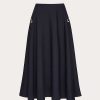 Valentino Crepe Couture Midi Skirt | Skirts