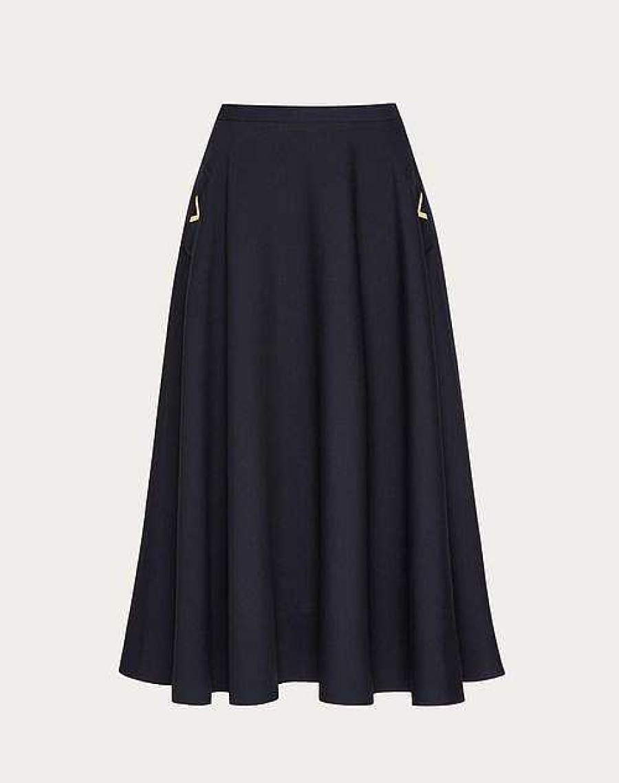 Valentino Crepe Couture Midi Skirt | Skirts