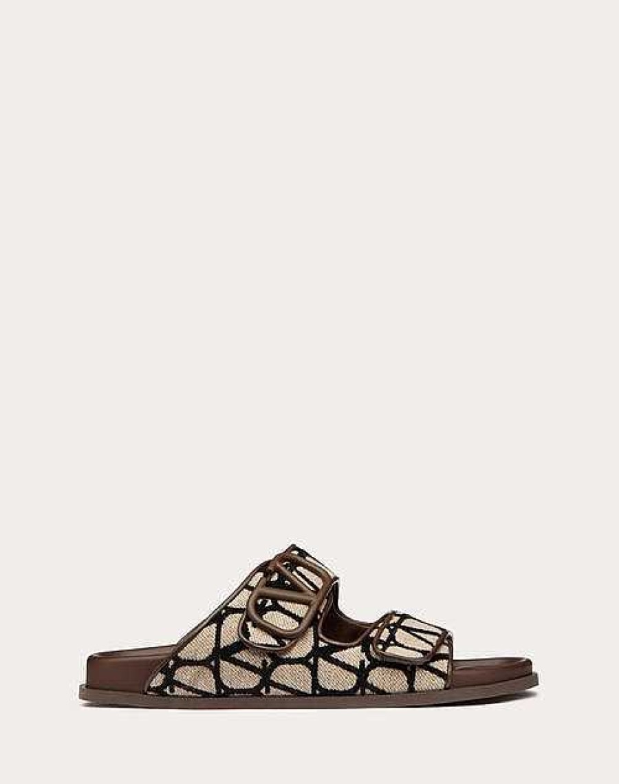 Valentino Vlogo Toile Iconographe Sandal | Sandals