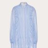 Valentino Classic Stripes Chiffon Shirt | Shirts And Tops