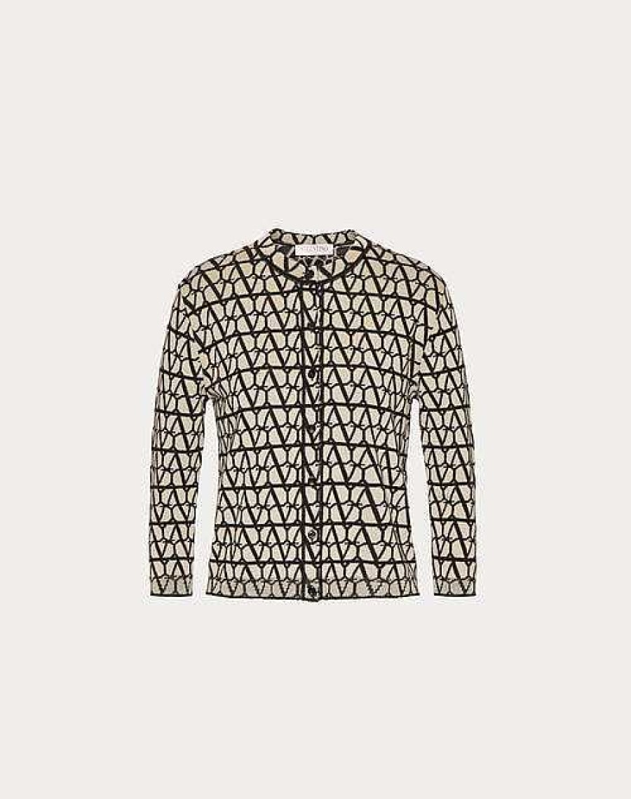 Valentino Toile Iconographe Wool Cardigan | Knitwear