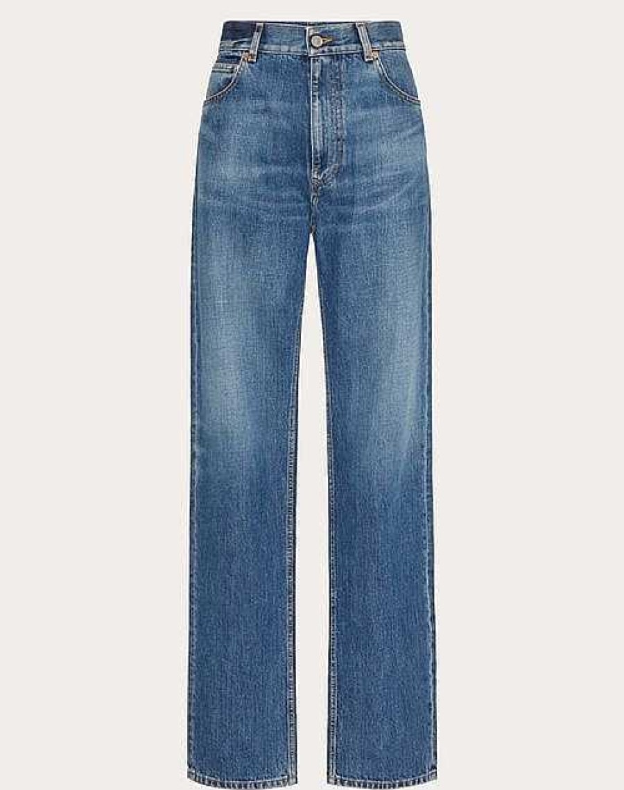 Valentino Medium Blue Pants | Denim