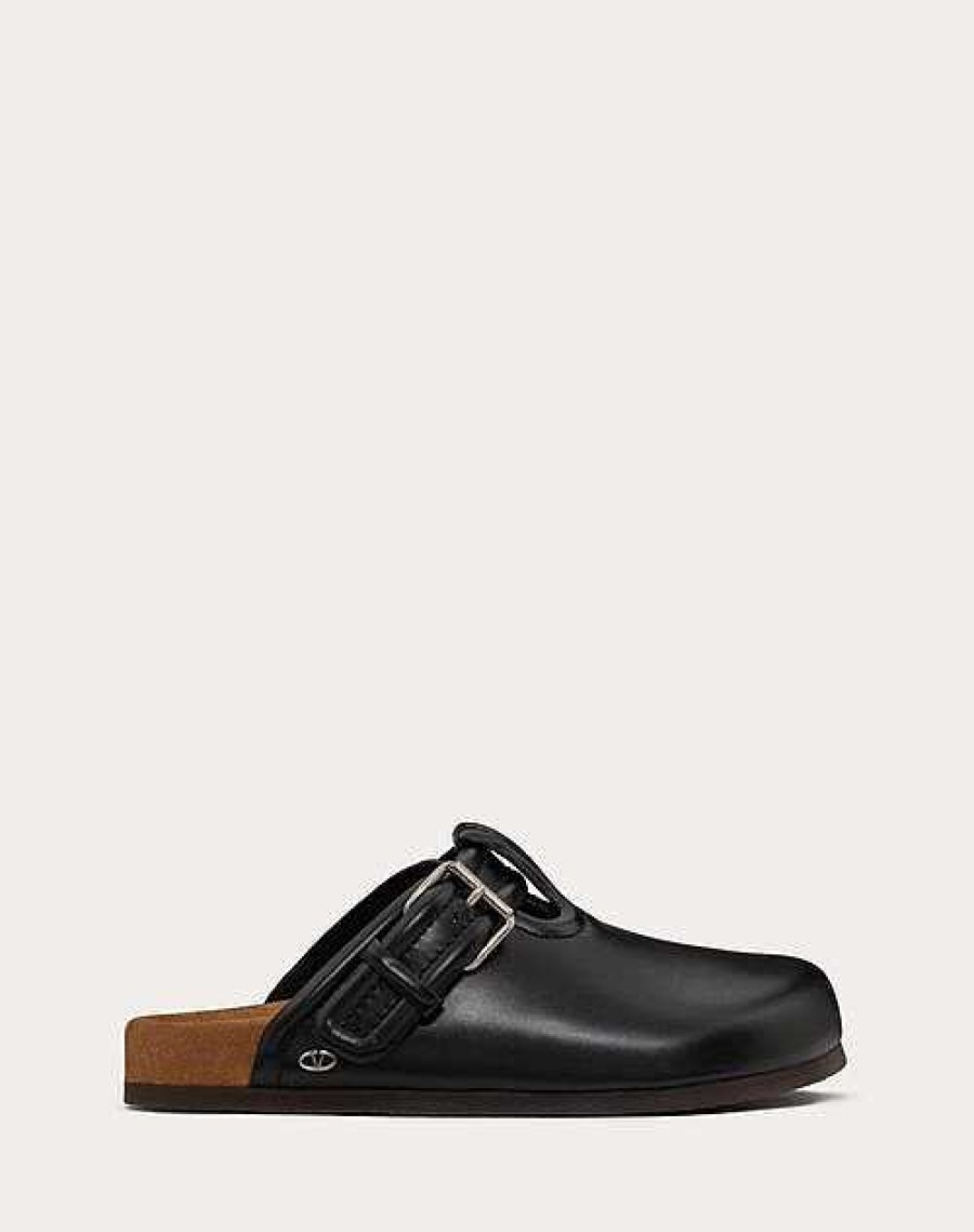 Valentino Fussfriend Calfskin Leather Sabot | Sandals