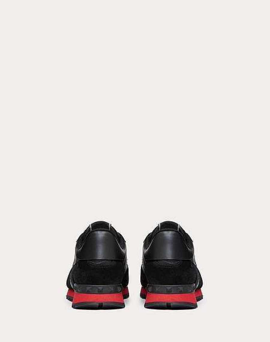 Valentino Camouflage Noir Rockrunner Sneaker | Sneakers