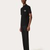 Valentino Cotton Pique Polo Shirt With Vlogo Signature Patch | T-Shirts And Sweatshirts