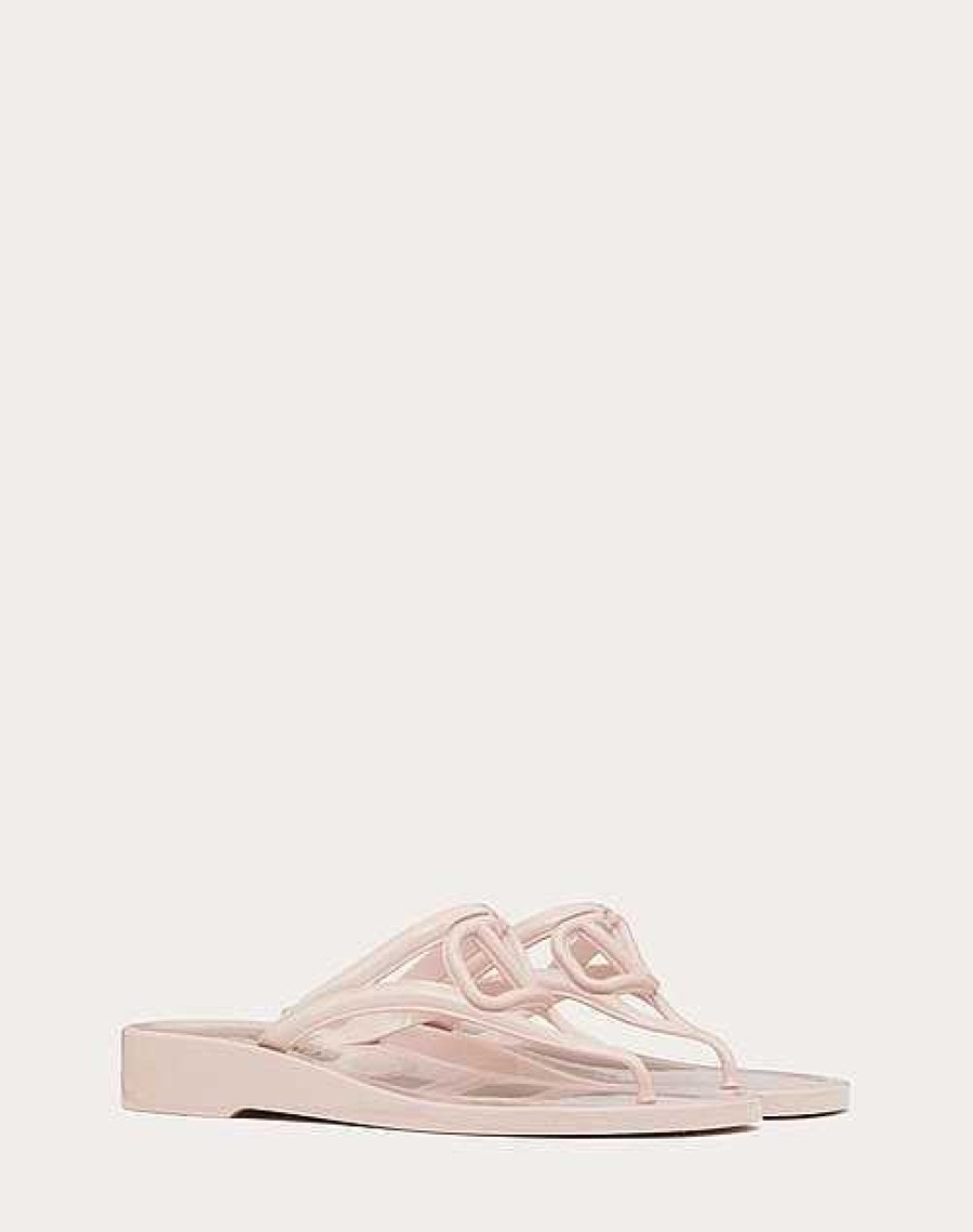 Valentino Vlogo Signature Rubber Thong Sandal | Slides And Thongs