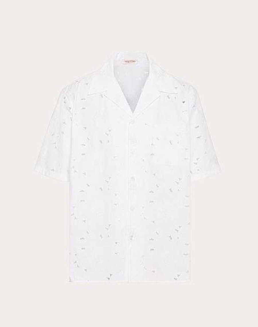 Valentino San Gallo Cotton Bowling Shirt | Shirts