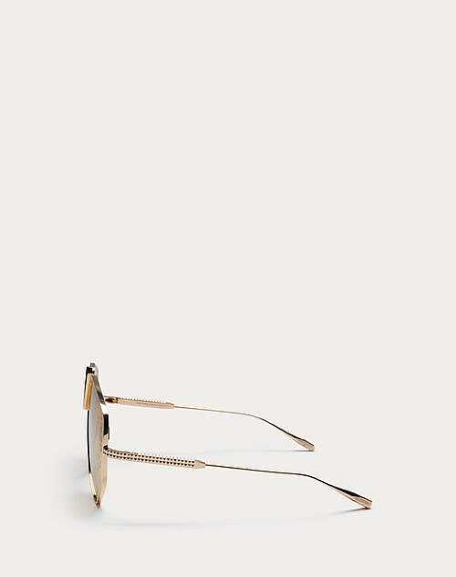 Valentino V - Hexagon Oversized Titanium Aviator Frame | Eyewear