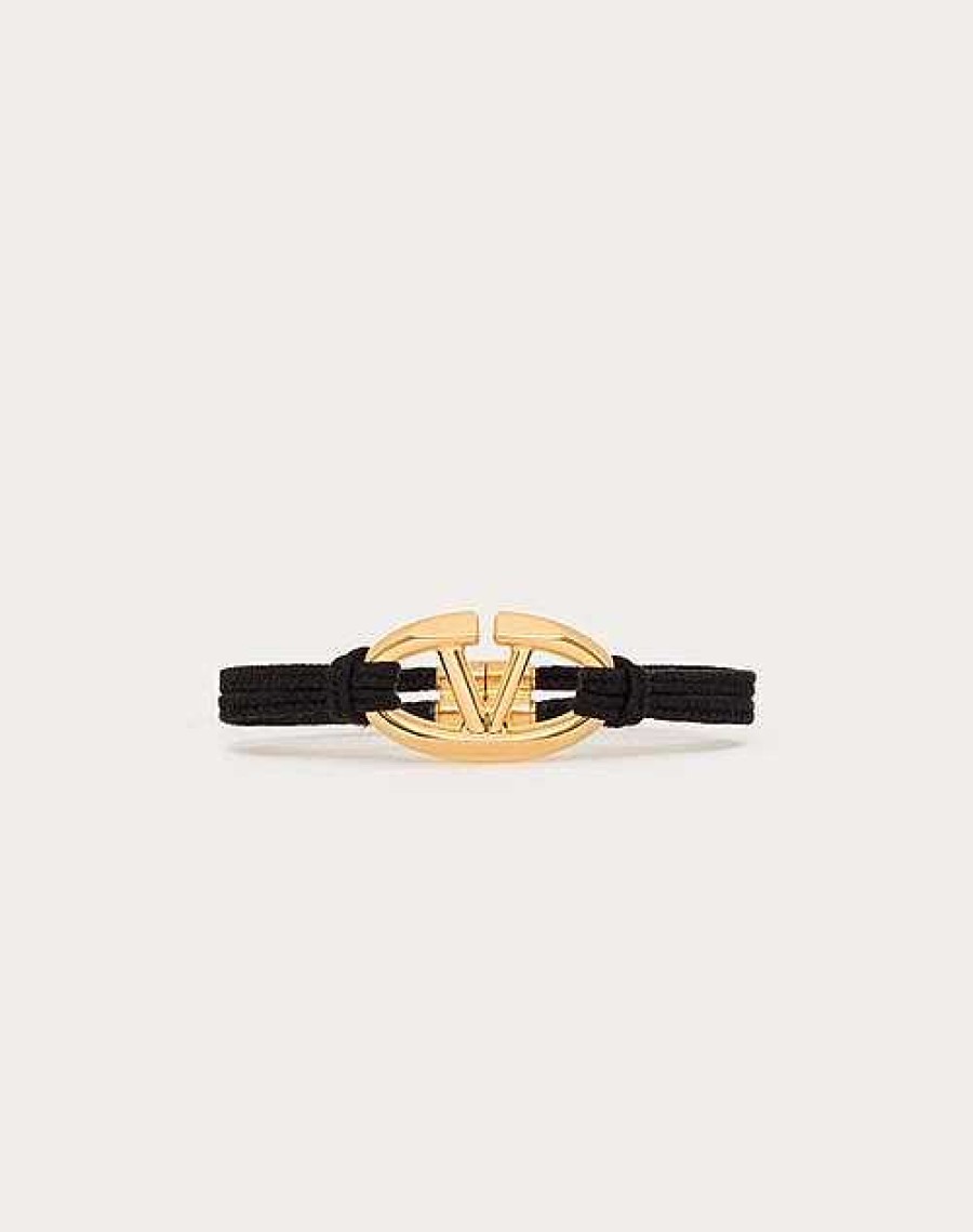 Valentino The Bold Edition Vlogo Rope And Metal Bracelet | Jewelry