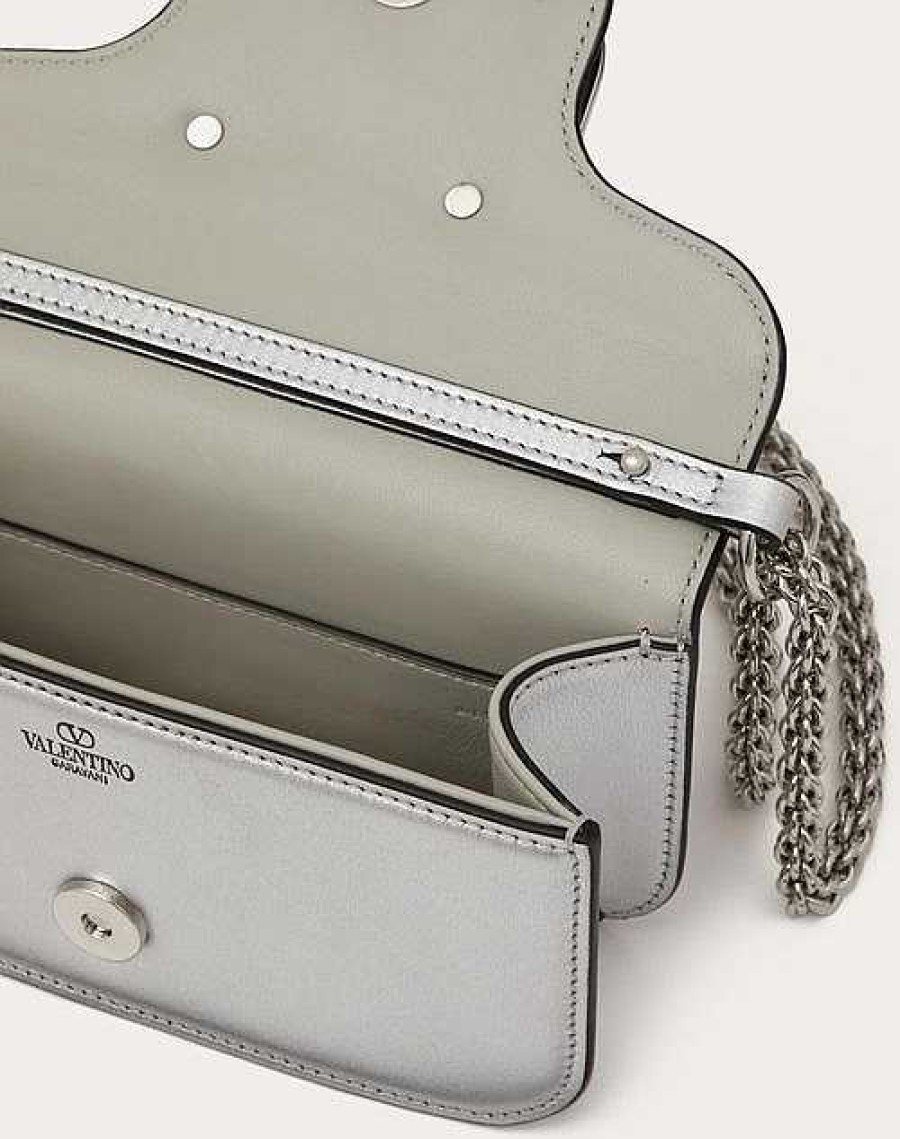 Valentino Small Loco Metallic Calfskin Shoulder Bag | Shoulder Bags