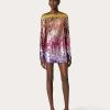 Valentino Tulle Illusione Embroidered Short Dress | Dresses