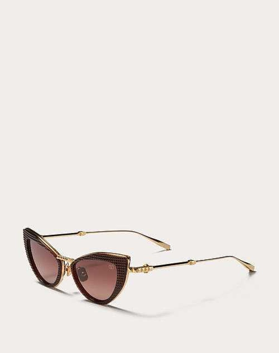 Valentino Viii - Cat-Eye Titanium And Polyamide Stud Frame | Eyewear