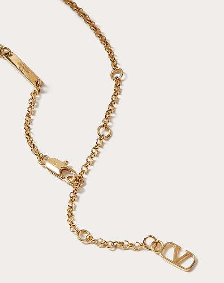 Valentino Vlogo Signature Metal Necklace | Jewelry