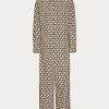 Valentino Cotton Jumpsuit With Toile Iconographe Print | Outerwear