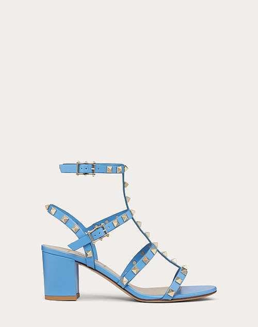 Valentino Rockstud Calfskin Ankle Strap Sandal 60 Mm | Sandals