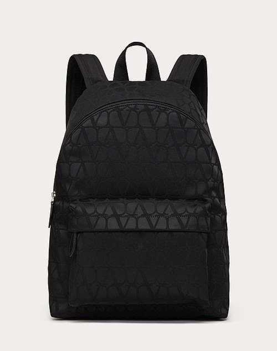 Valentino Toile Iconographe Backpack In Technical Fabric | Backpacks