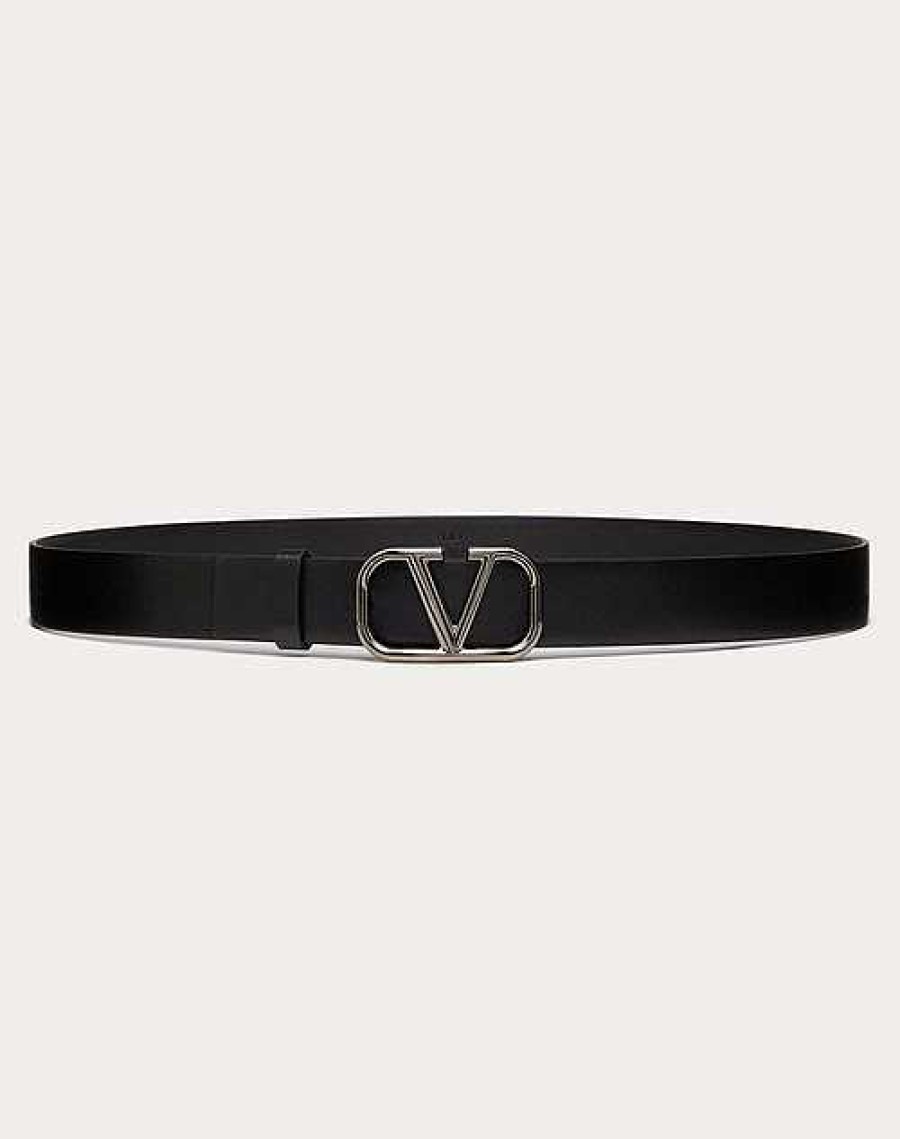 Valentino Vlogo Signature Calfskin Belt 30 Mm | Belts