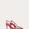 Valentino Vlogo Signature Slingback Pump In Toile Iconographe 80Mm | Pumps