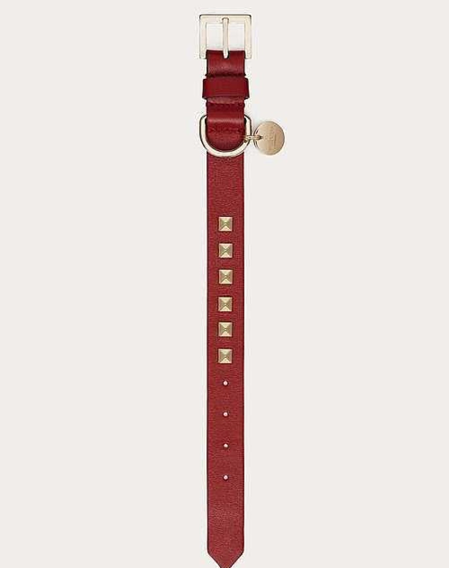 Valentino Valentino Garavani Rockstud Pet Collar 20 Mm | Valentino Pet Accessories