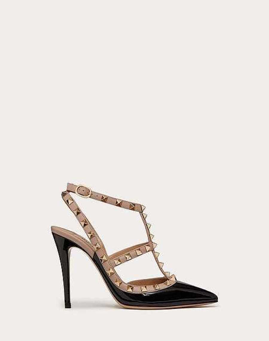 Valentino Patent Rockstud Caged Pump 100Mm | Pumps