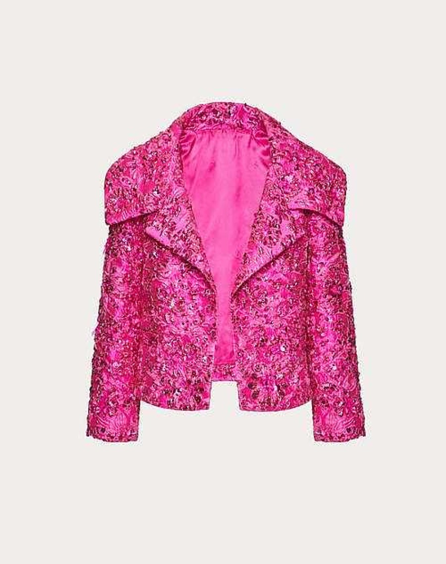 Valentino Petite Jacquard Jacket | Jackets And Blazers