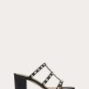 Valentino Rockstud Calfskin Leather Slide Sandal 60 Mm | Sandals