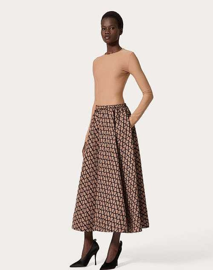 Valentino Toile Iconographe Faille Midi Skirt | Skirts