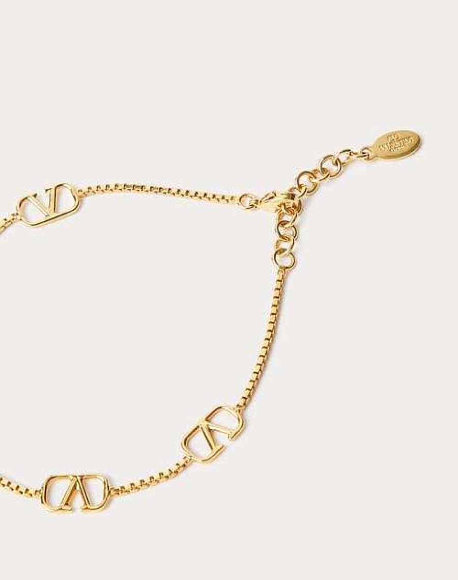 Valentino Vlogo Signature Metal Anklet | Jewelry