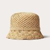 Valentino Valentino Resort Crochet Bucket Hat With Metal Detail | Hats And Gloves