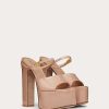 Valentino Valentino Garavani Tan-Go Platform Patent Leather Slide 155Mm | Sandals