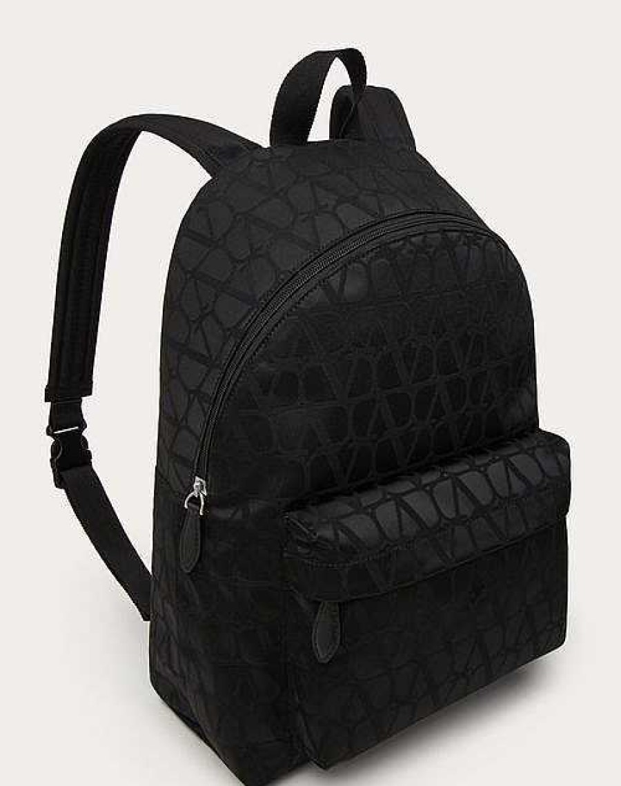 Valentino Toile Iconographe Backpack In Technical Fabric | Backpacks