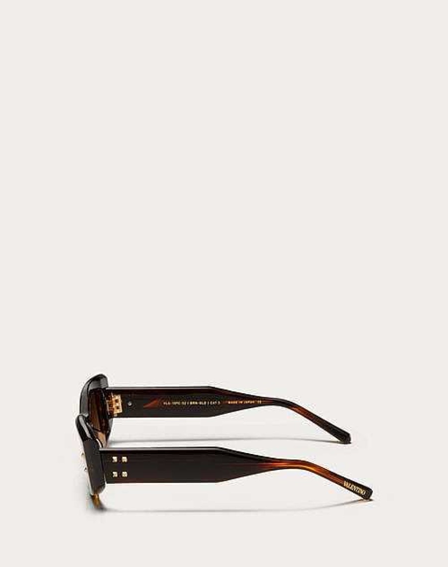 Valentino Iv - Rectangular Acetate Frame | Eyewear